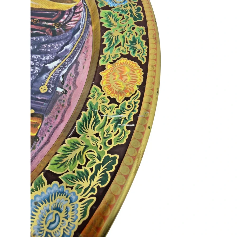 Daher Decorative Ware England Oval Tole Serving Tray Victorian Ladies - Picture 7 of 12